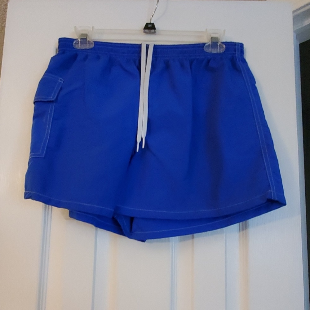 Blue swimming shorts
